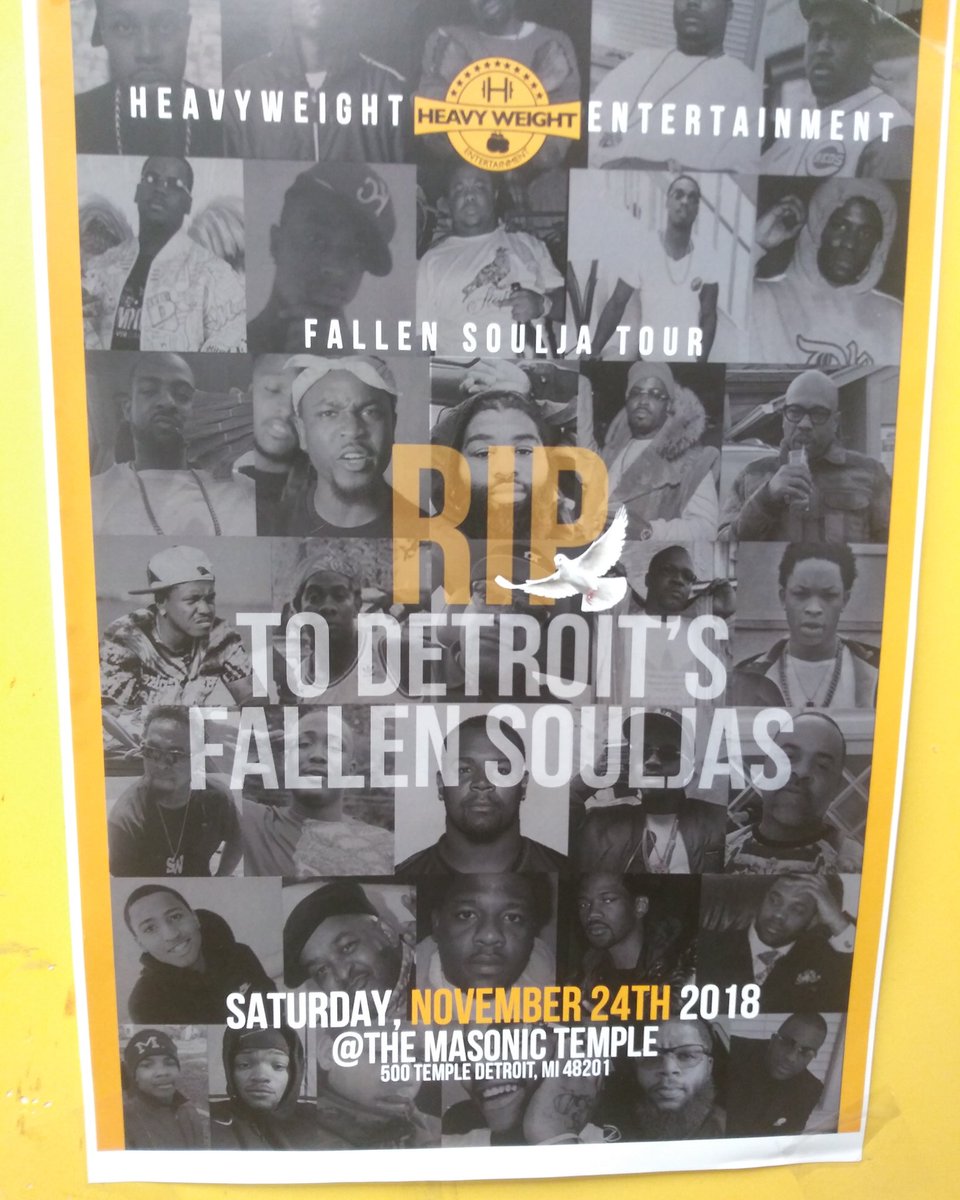 Love_MyDetroit's tweet photo. This is gonna be a good one...R.I.P To Detroit Fallen Souljas #lovemydetroit #rip https://t.co/oA2Ty2gfyV