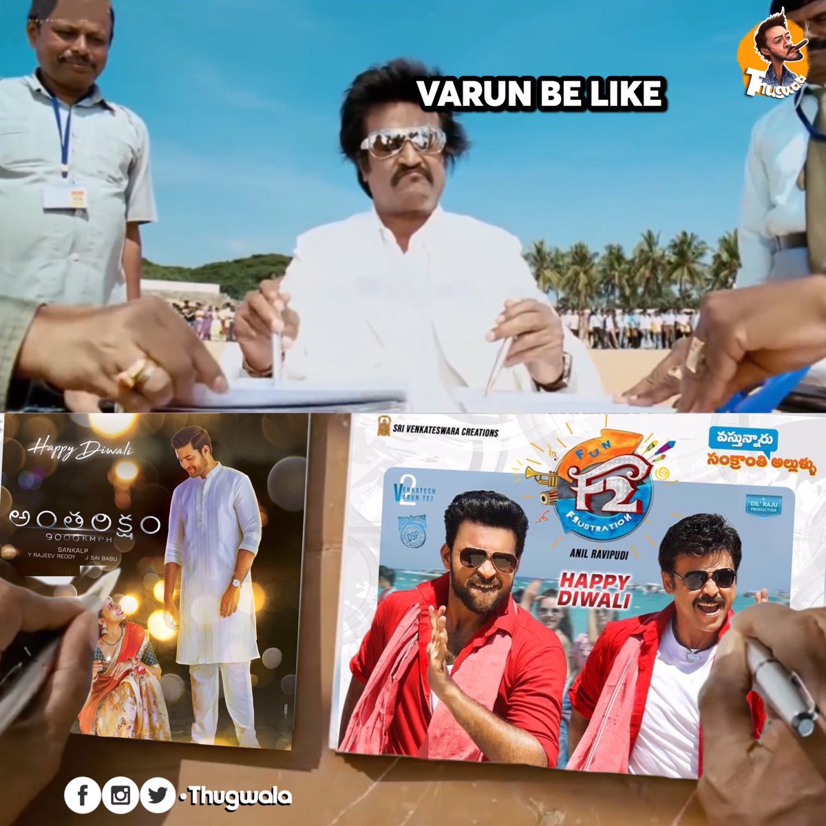 IAmBhargav_VT's tweet photo. VarunTej_ThisYear #Two_Movies Release #VarunFans Racha_Shuru Get_Ready #Megafans!!! @VarunTejFans @VarunTej_FC @TrendsVarunTej @sivacherry9 @mosinalways4u @karnatiramu https://t.co/brXYCiN9xg