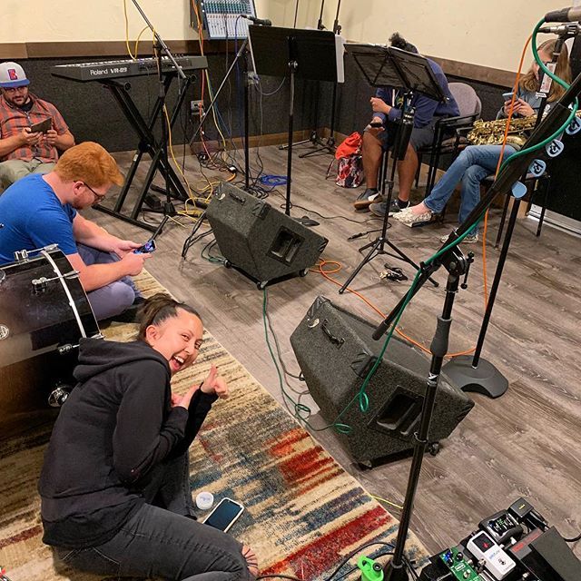 We’re back at Bomb Shelter where we had our first full band rehearsal 12 years ago and in the same exact room too!