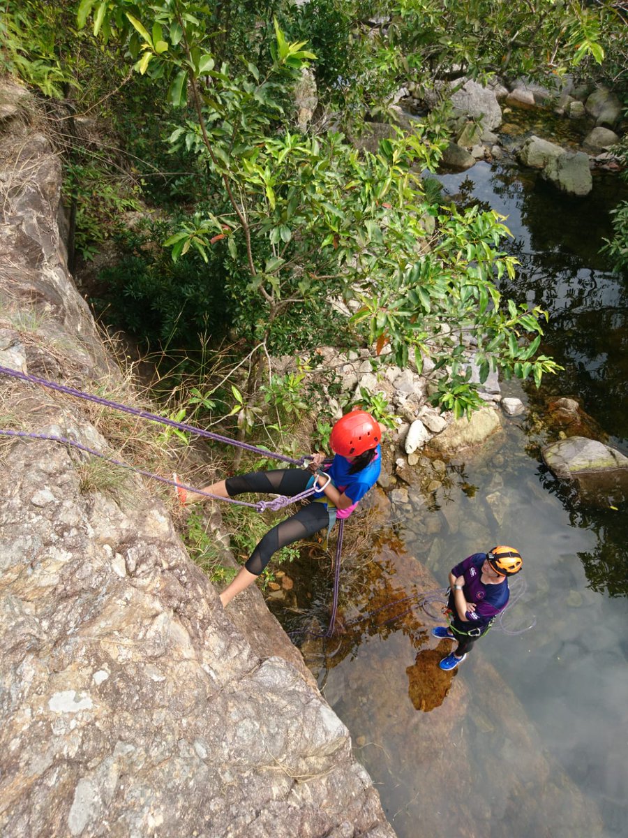 ICHK_edu's tweet photo. Year 8 students canyoning in the spectacular stream systems near our school. Building confidence and resilience. #ICHKOutdoorlearning https://t.co/4zDnebvN64