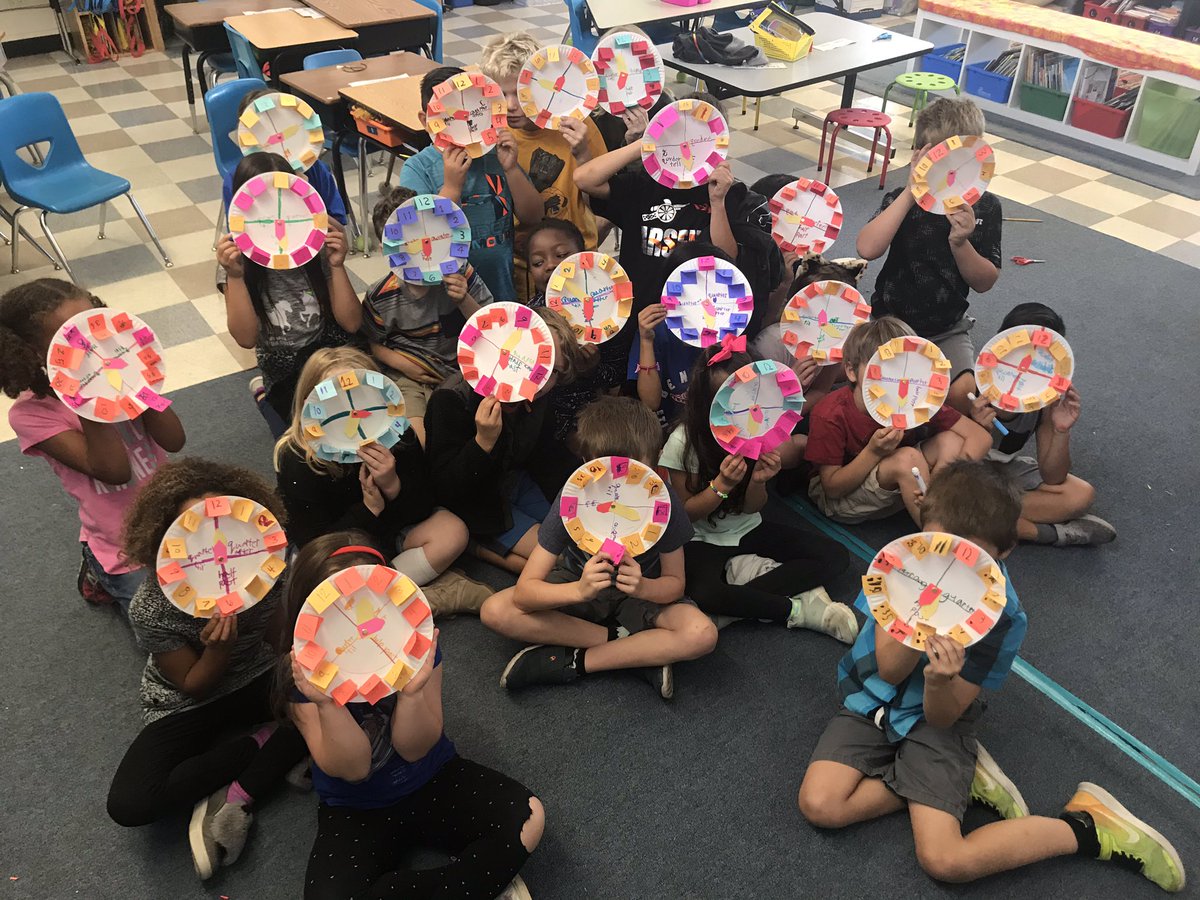 It’s time to learn to tell time! Clockmakers in 2nd grade.⏰ <a href="/FarmarFalcons/">Mary Farmar Elementary</a>