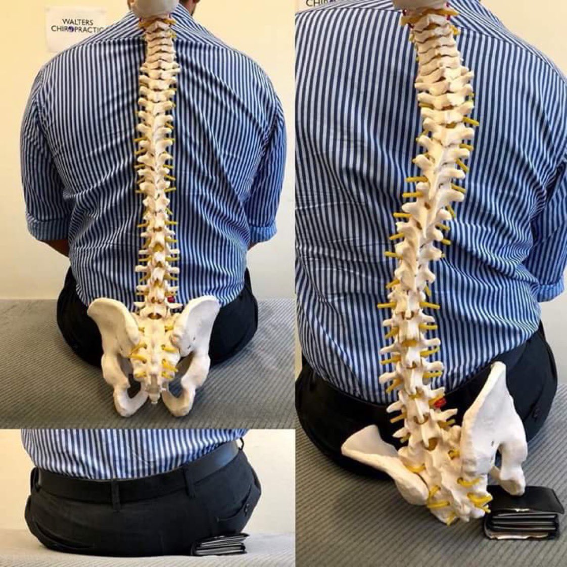SkyThe5th's tweet photo. Men, When you sit on your wallet just know it’s really bad for your spinal cord https://t.co/dpdGk1QzYU