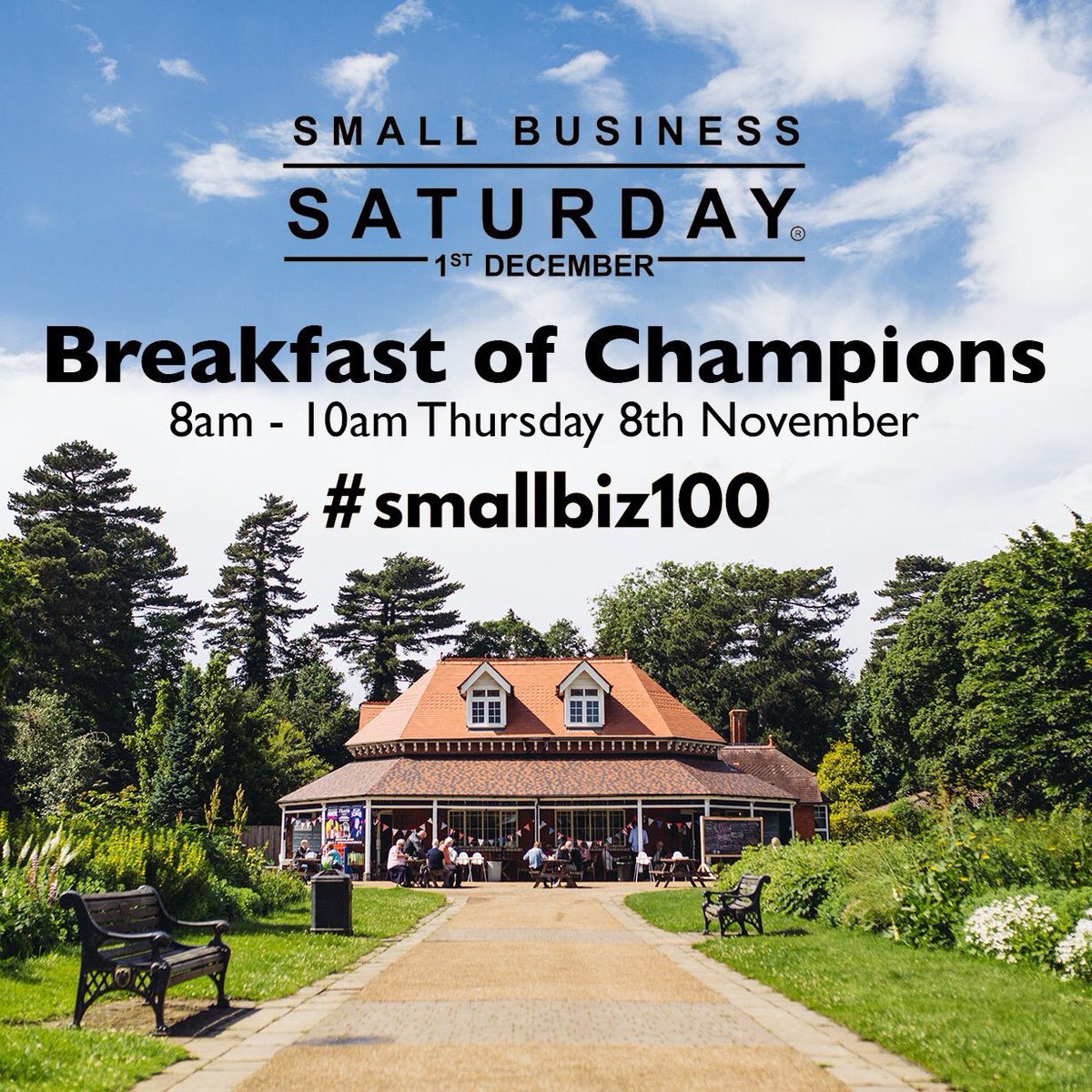 Today is the day #BreakfastwithChampions celebrating @BedfordPavilion inclusion in #smallbiz100. Plus @BedfordExplore & @bedfordindy on digital media & how small businesses can shout about what they do. @SmallBizSatUK