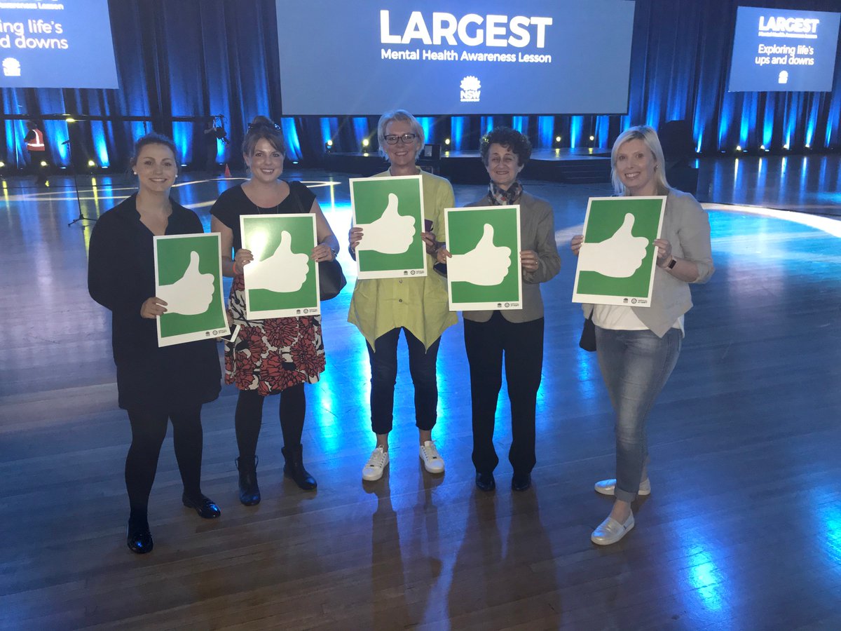 NSWEducation's tweet photo. Best of luck to all the students who will attempt to win the GUINNESS WORLD RECORDS® title of The World's Largest Mental Health Awareness Lesson tomorrow!

Watch the attempt LIVE: https://t.co/XujBVWMhe5  
#largestmentalhealthlesson https://t.co/WCLYSvxiYs