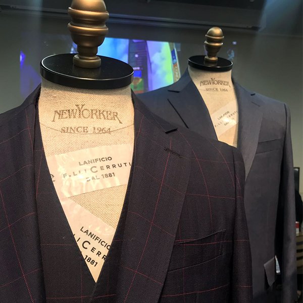 Lan_Cerruti's tweet photo. In the picture the celebration of 55th Anniversary of New Yorker.

We are proud New Yorker's Anniversary range is inspired by the original designs from Lanificio Cerruti's 1964 fabric collection. Sincerely, Nino Cerruti. https://t.co/tUK0daDRSn