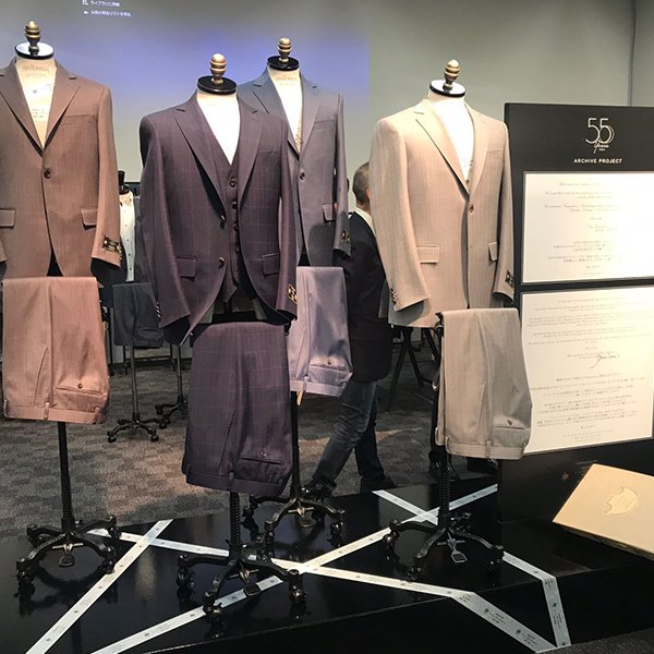 Lan_Cerruti's tweet photo. In the picture the celebration of 55th Anniversary of New Yorker.

We are proud New Yorker's Anniversary range is inspired by the original designs from Lanificio Cerruti's 1964 fabric collection. Sincerely, Nino Cerruti. https://t.co/tUK0daDRSn