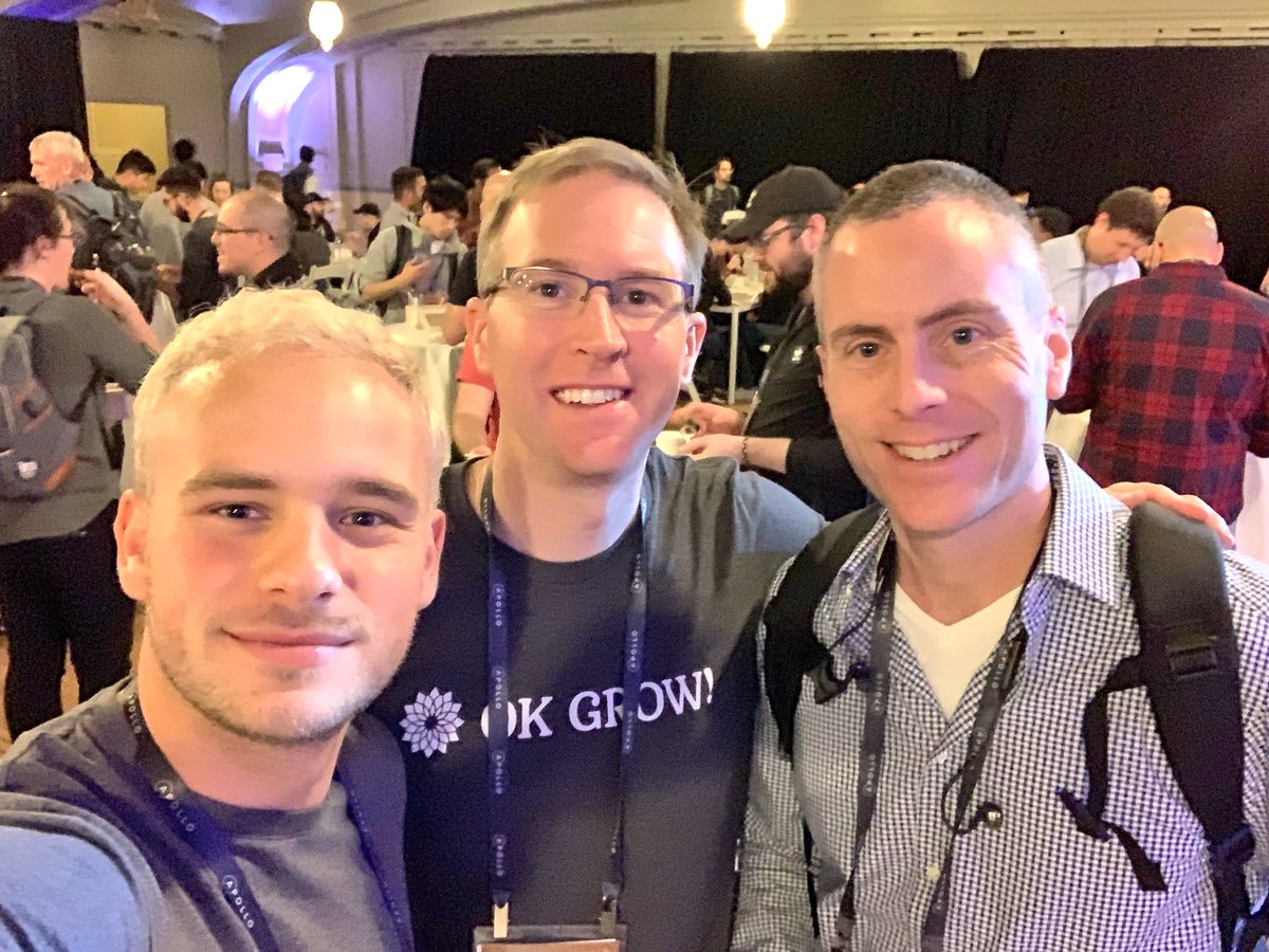 It was great to see <a href="/pauldowman/">Paul Dowman 🔴✨</a> and <a href="/rdickert/">Robert Dickert</a> today at #GraphQLSummit! 🎉
