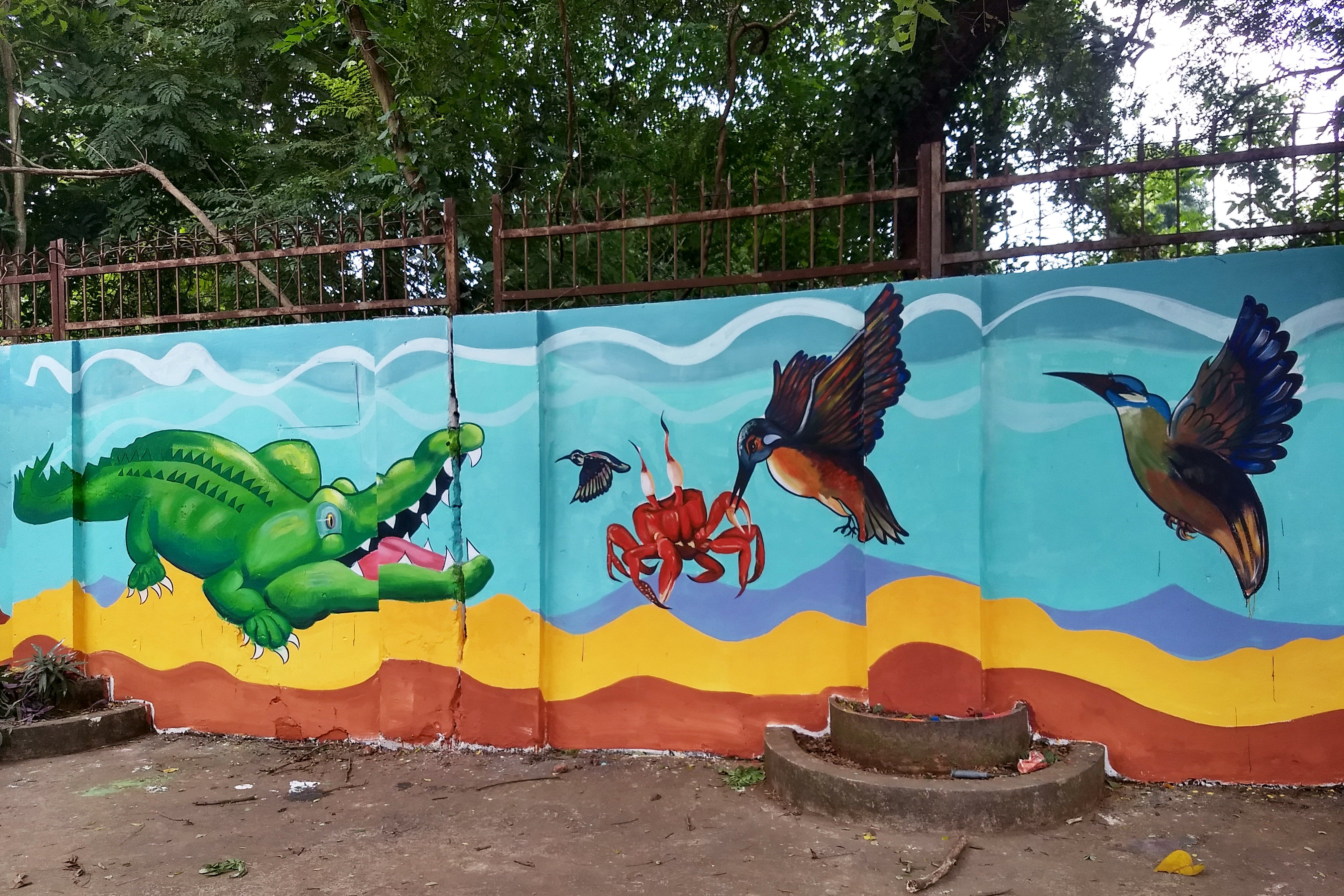 Bmc Under The Street Art Murals Project Stamp By Bmc Walls Across Major Streets Of Bhubaneswar Are Painted Ahead Of The Hwc18 It Includes Theme Based Paintings In Many Stretches