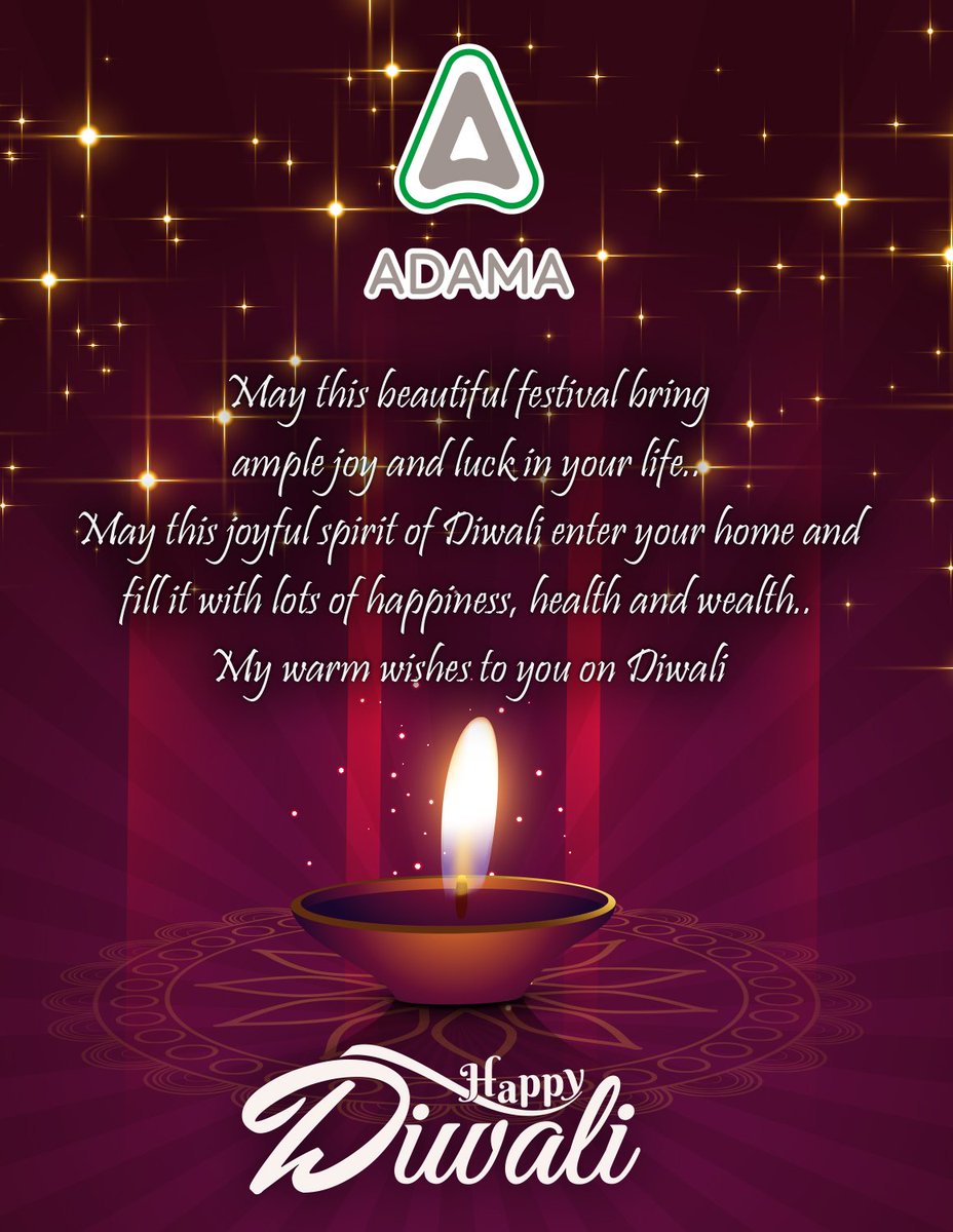 AdamaIndia's tweet photo. May the joyous celebration
Of this divine festival
Fill your heart with
Never ending joy and happiness!
Happy #Diwali2018 https://t.co/IFIs9prEAx