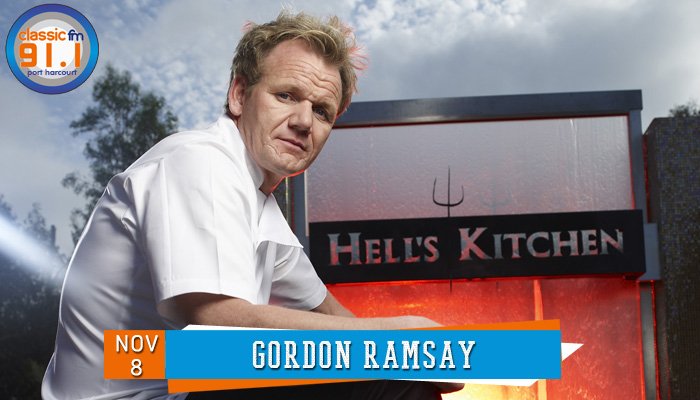 Happy birthday to celebrity chef, Gordon Ramsay. 