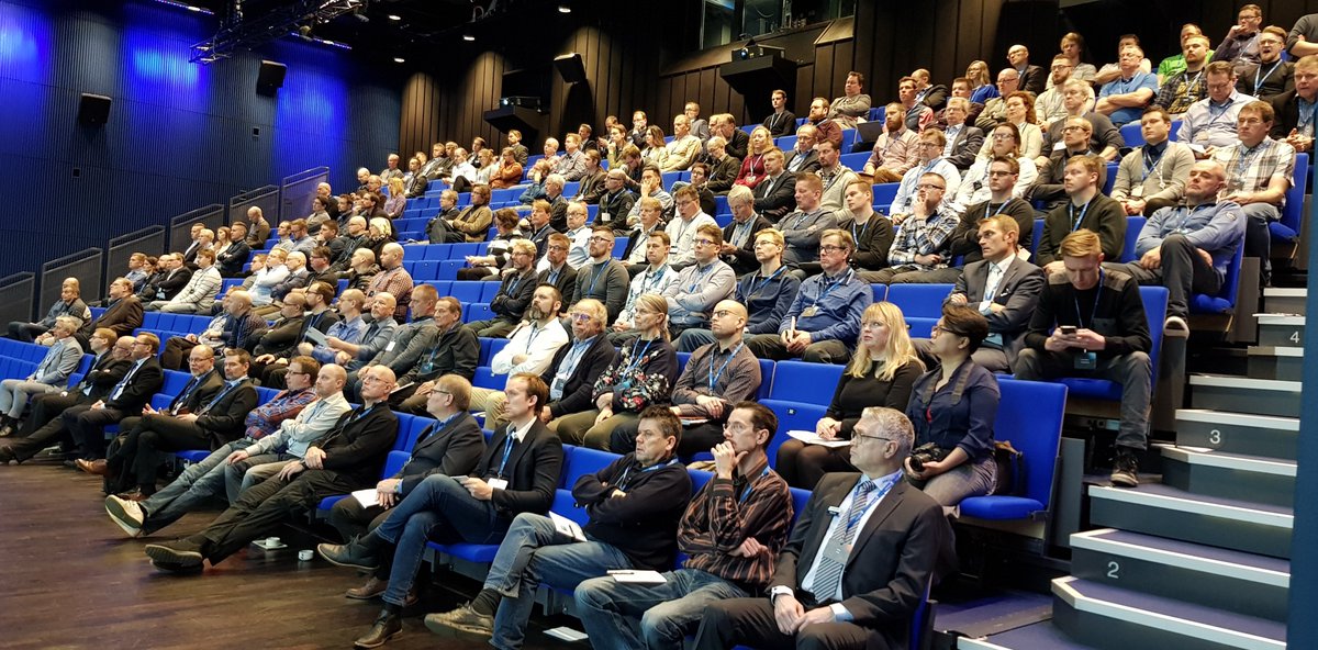 VertexSystemsHQ's tweet photo. Almost 150 Vertex customers attended yesterday #Vertex2019 launch event at @tamperetalo ! 
Check #Vertex2019 software new features https://t.co/GMuh5knblt https://t.co/xggr7GBqtR