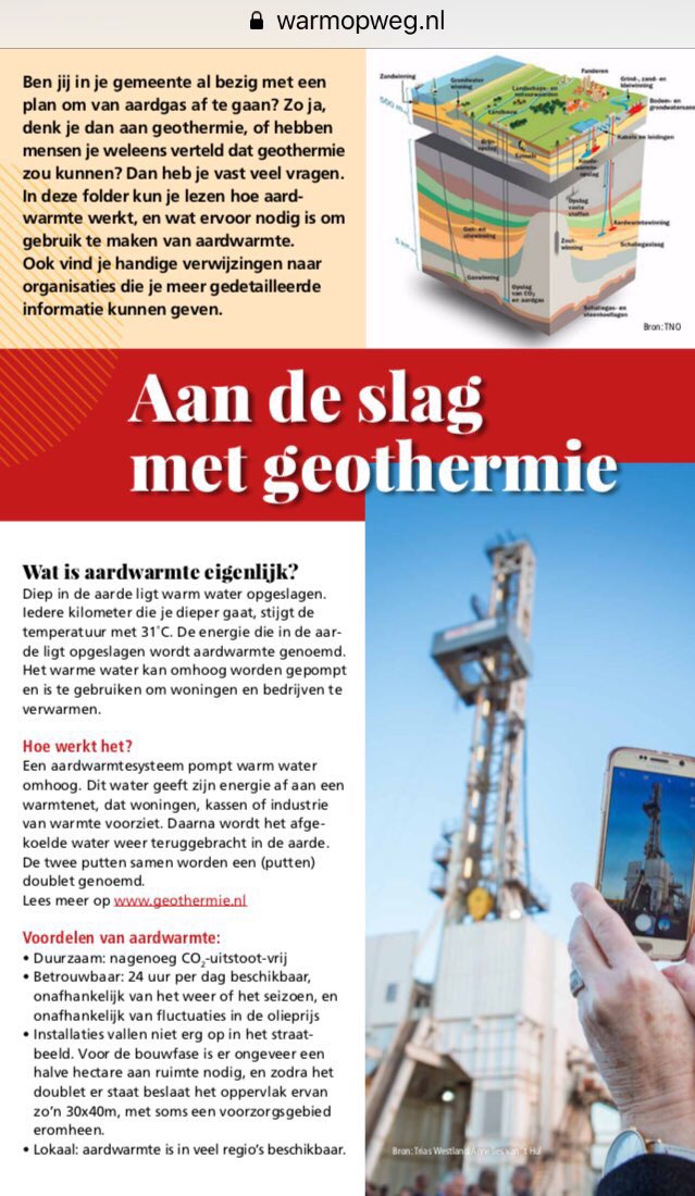 Inmiddels 18 geothermieprojecten in Nederland! En dat worden er nog veel meer. De drive komt uit de tuinbouw. Erg mooi! 
energienieuws.info/2018/09/extra-…