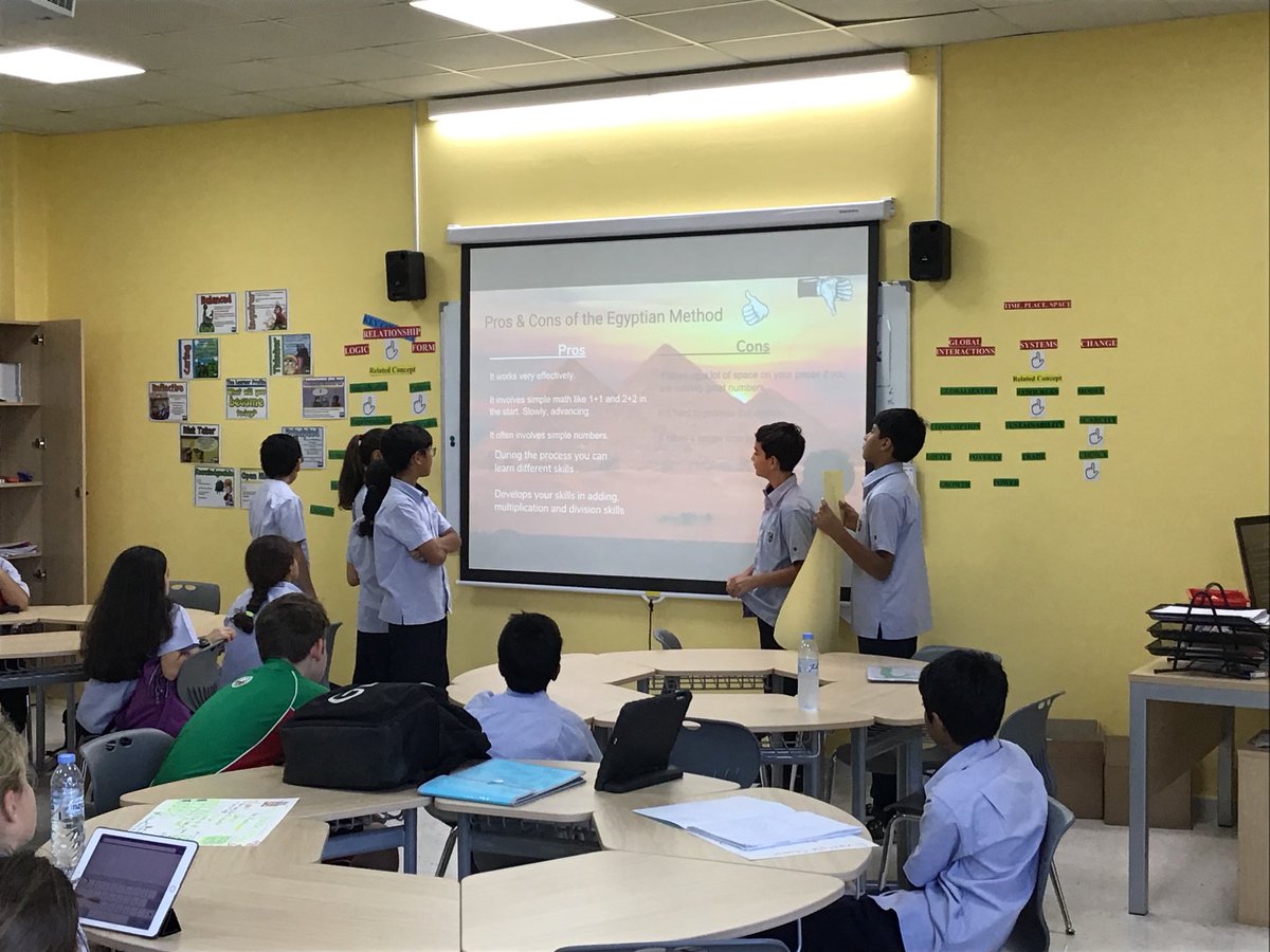 DIAB_Maths's tweet photo. Grade 6 students learn different ways of Multiplication and teach others by using posters and presentations. https://t.co/N97mUVLqVk