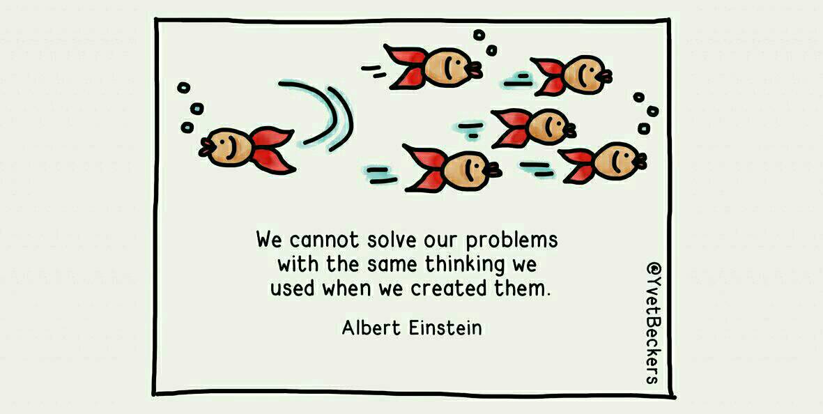 Bedenk vandaag eens wat jullie in jouw team zouden kunnen doen om problemen op een andere manier te benaderen!