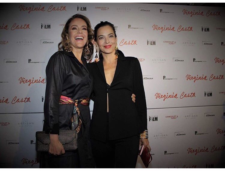 castanedapat's tweet photo. Con Cris que tanto quiero! Hace un año en la Premier y hoy ella nominada a mejor actriz por la Academia de Cinematografia! #PremiosMacondo2018  allá vamos! #VirginiaCasta https://t.co/cYX8AxrutX
