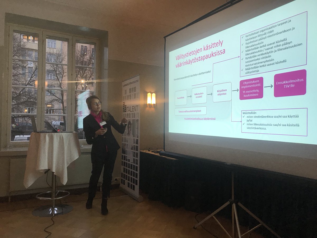 Väitöskirjatutkija Mia Eklund/<a href="/HelsinkiLaw/">Fac­ulty of Law, HelsinkiUni</a> kuvaa havainnollistavasti, millä edellytyksin viestinnän välitystietoja voi olla laillista käsitellä väärinkäytöstapauksissa #LexNokia #tietoturva #tietosuoja #liikesalaisuudet #TyöoikeudenAsiantuntijaohjelma <a href="/Lakikoulutus/">Lakikoulutus</a>