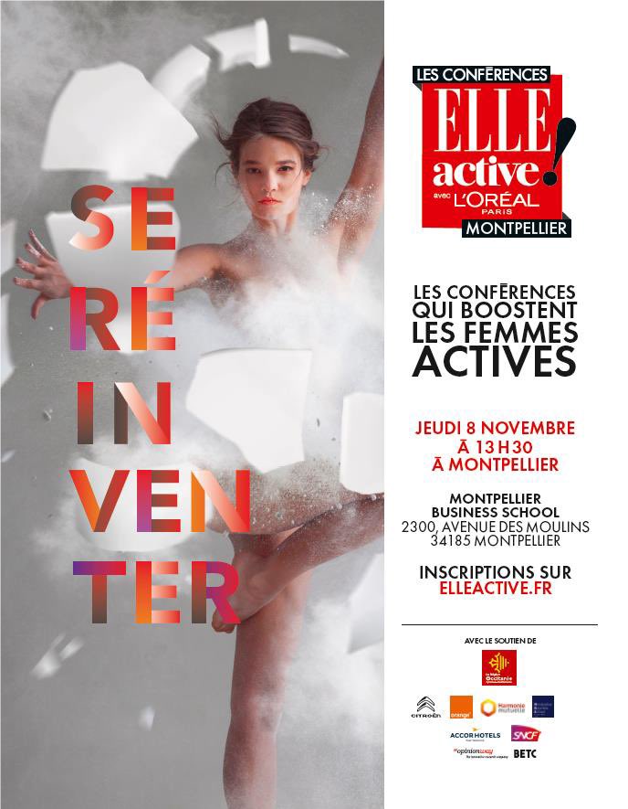 Grizette_M's tweet photo. En place pour la 1ere édition de la conférence #ELLEActive à #Montpellier #EgaliteFH https://t.co/cZRNfPFgvb