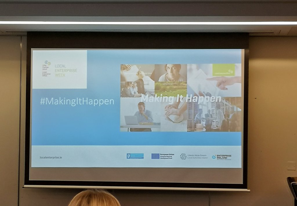 Hearing all about the new #MakingItHappen campaign for Local Enterprise Offices nationally! Looking forward to highlighting the supports &amp; services from <a href="/LEOcavan/">LEO Cavan</a> for #Cavan businesses! <a href="/Loc_Enterprise/">LocalEnterprise.ie</a>