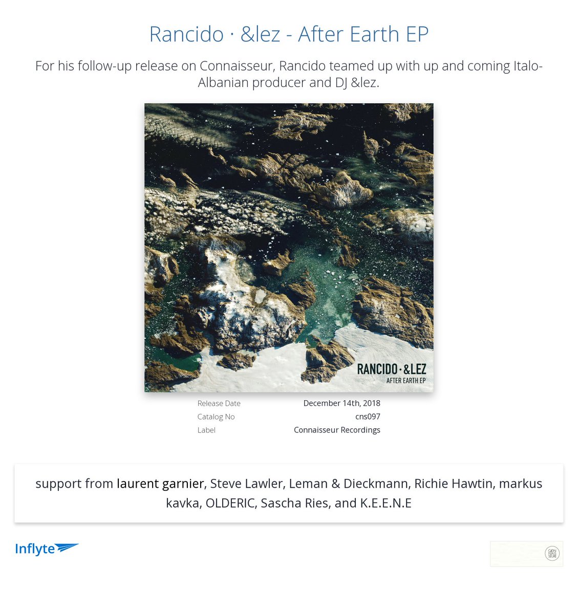 Cheers <a href="/laurentgarnier/">Kiara Lewis</a> for the review "NOVA  hooooo yessssssssssss" 
<a href="/rancidomusic/">Rancido</a> / <a href="/elez/">eleZ</a>
inflyteapp.com/r/5qolui
