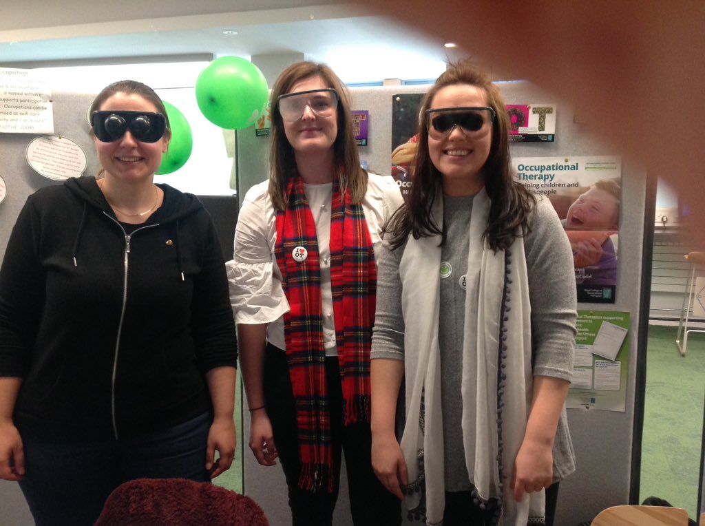 GcuOcc's tweet photo. "What can OT do for people with a visual impairment?" Come and find out, see if you can find and open a sweetie... #OTweek #GCUOT #RCOT #OTintervention #OTpledge https://t.co/5o2mNfkkNh