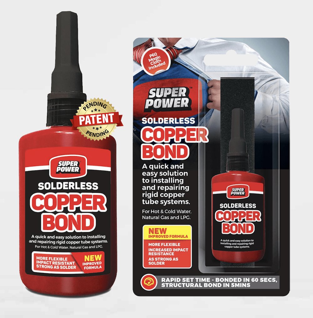 1superpower's tweet photo. Our new improved formula for Solderless Copper Bond means it’s more flexible and stronger than ever before. We’re always looking to improve our products and we’ve succeeded with this one – previous users will love it and new discoverers will too. https://t.co/YUNAPKPQ0u #plumbers https://t.co/SSw1hPCQxY