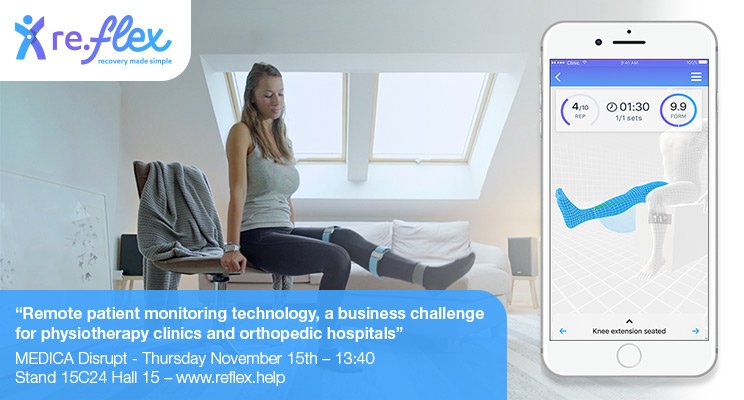 On Thursday, 15 November, 13:40, Camil Moldoveanu, CEO and Co-founder of re.flex, will give a presentation at #MEDICA, titled ”Remote patient monitoring technology, a business challenge for physiotherapy clinics and orthopaedic hospitals”.
#telemedicine #medtech #wearable