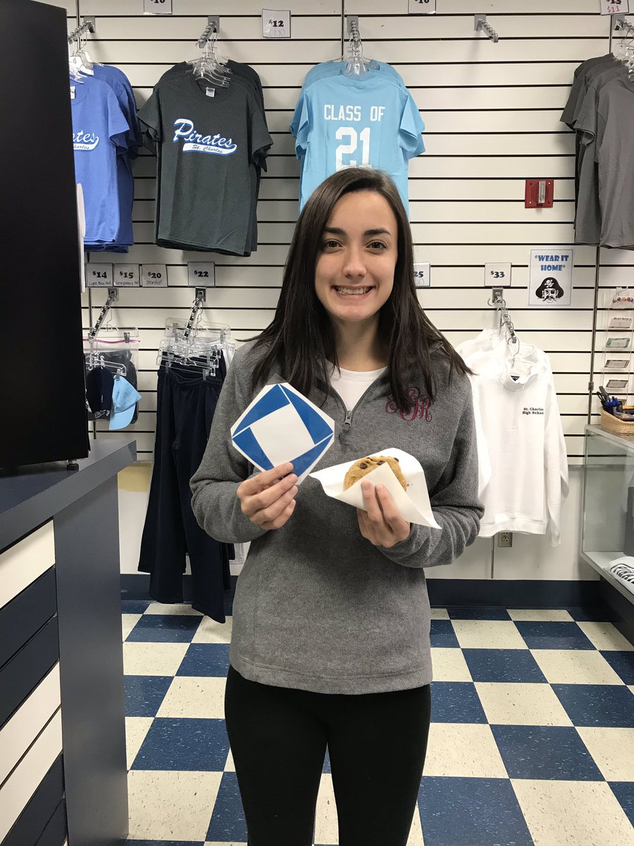 SCpiratedeca's tweet image. Day 3 of DECA spirit week: dress for success. Congrats to Jada, Zadi, and Hannah on finding the DECA diamonds around school &amp;amp; winning a free Galley cookie! #DECAspiritweek #MODECA