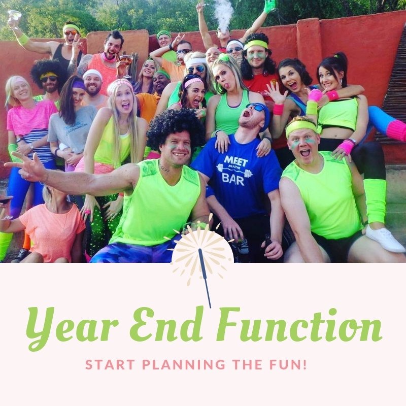 IntundlaLodge's tweet image. Celebrate the year-end with your friends and colleagues with a fun function at Intundla #YearEndFunction #FunFunction #GameLodge #Boma #ThemedFunctions #Intundla