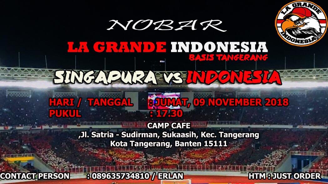LaGrandeIndo's tweet image. NOBAR Piala AFF Singapore vs INDONESIA #ALLBASE #LGICrew