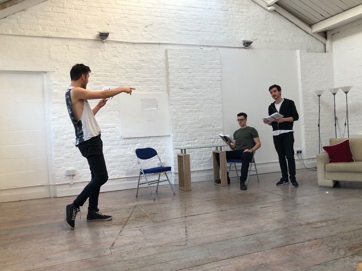 thatlottheatre's tweet photo. Last day of rehearsal before we’re off-book! Big things are happening for the gang #staytuned #fisharejumping #mojo https://t.co/m3wBw9Ichs