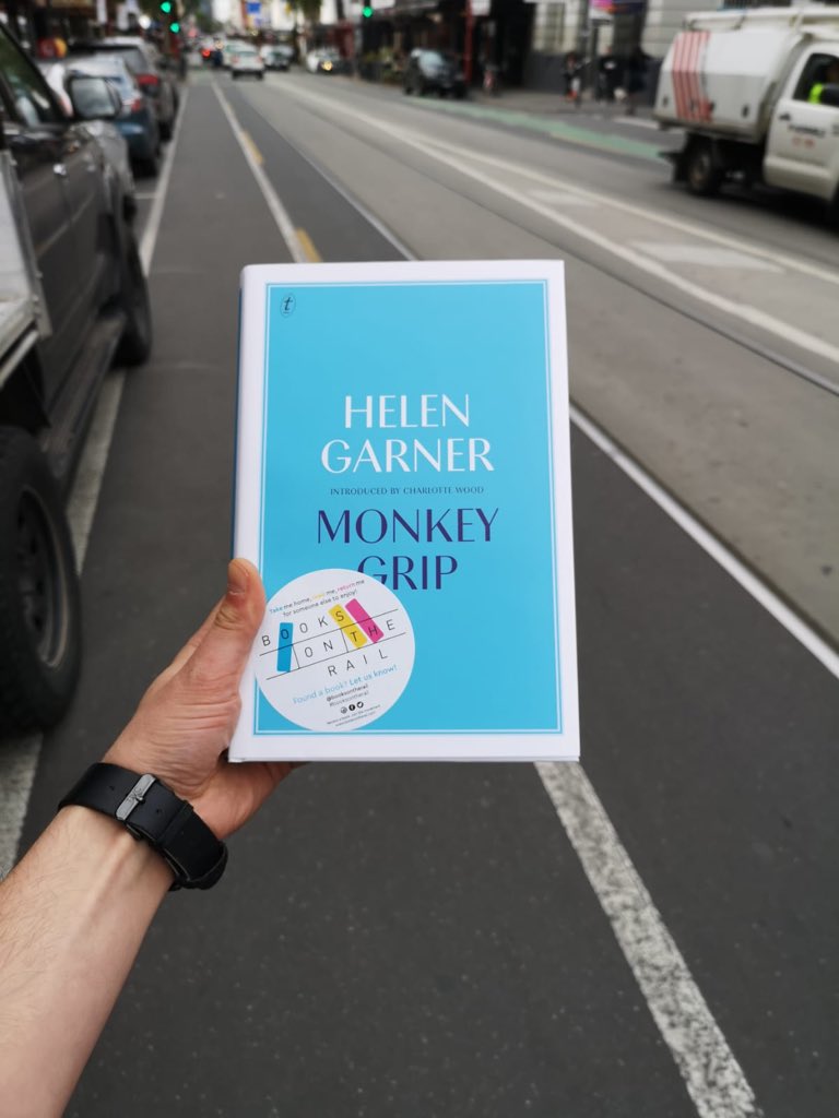 To celebrate this beautiful new hardcover of Monkey Grip by the amazing #HelenGarner (which has just hit shelves) we’re putting copies on trains, trams and buses around Aus. 🚞 🚌 When was your first time reading Monkey Grip? 🐒 #booksontherail #MonkeyGripAndMe @text_publishing