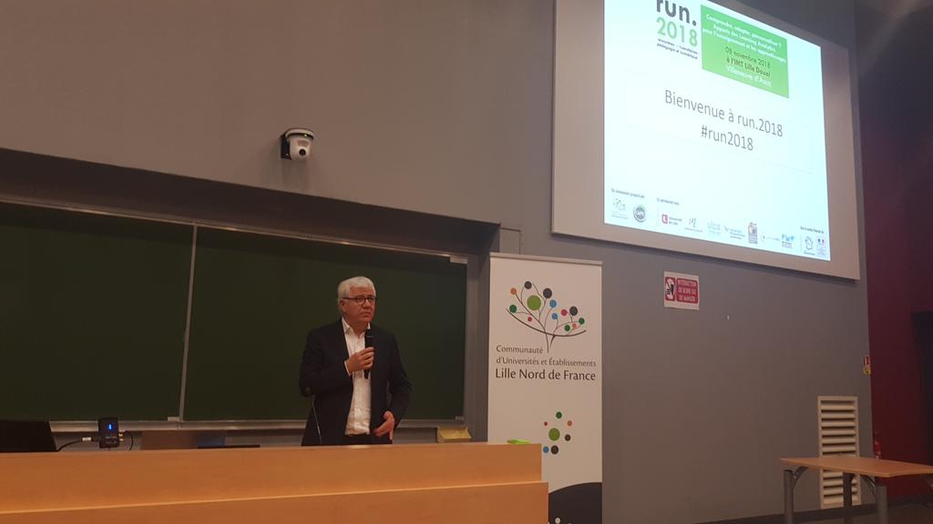 DHV_pro's tweet photo. Ouverture des 3ème Rencontres Universitaires : #Pédagogie et #Numerique #run2018, événement proposé par la @ComUE_LNF et le réseau #CAPTE Communauté d'Accompagnemants pour une Transformation des Enseignements #ESR #HautsdeFrance #learning_analytics https://t.co/JJfxr1nQCB