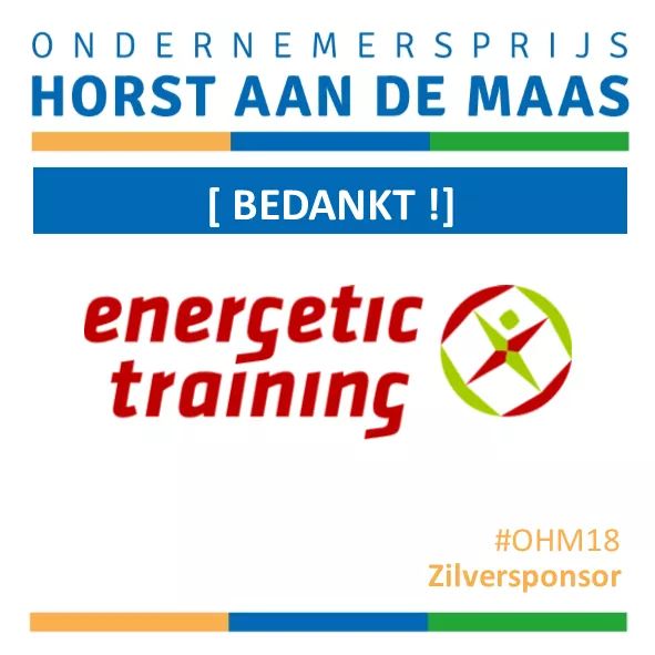 Ondernemerprijs's tweet photo. Nieuwe Zilversponsor is Energetic Training, winnares van de Jonge Ondernemers 2017. Energetic Training heeft een gevarieerd aanbod waarbij boksen wordt ingezet als middel voor professionele trainingen. Dank voor jullie steun!
https://t.co/1rKYKxpOXq
#ohm18 #sponsoren #dankjewel https://t.co/lsTRzyiOUa