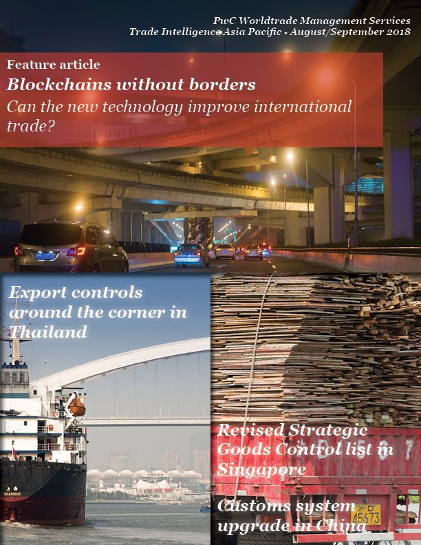 PwC Customs & Trade (@pwc_customs) on Twitter photo The latest issue of our August-September 2018 Trade Intelligence is out! Read via 
pwccustoms.com/en/publication… The latest issue of our August-September 2018 Trade Intelligence is out! Read via 
pwccustoms.com/en/publication…