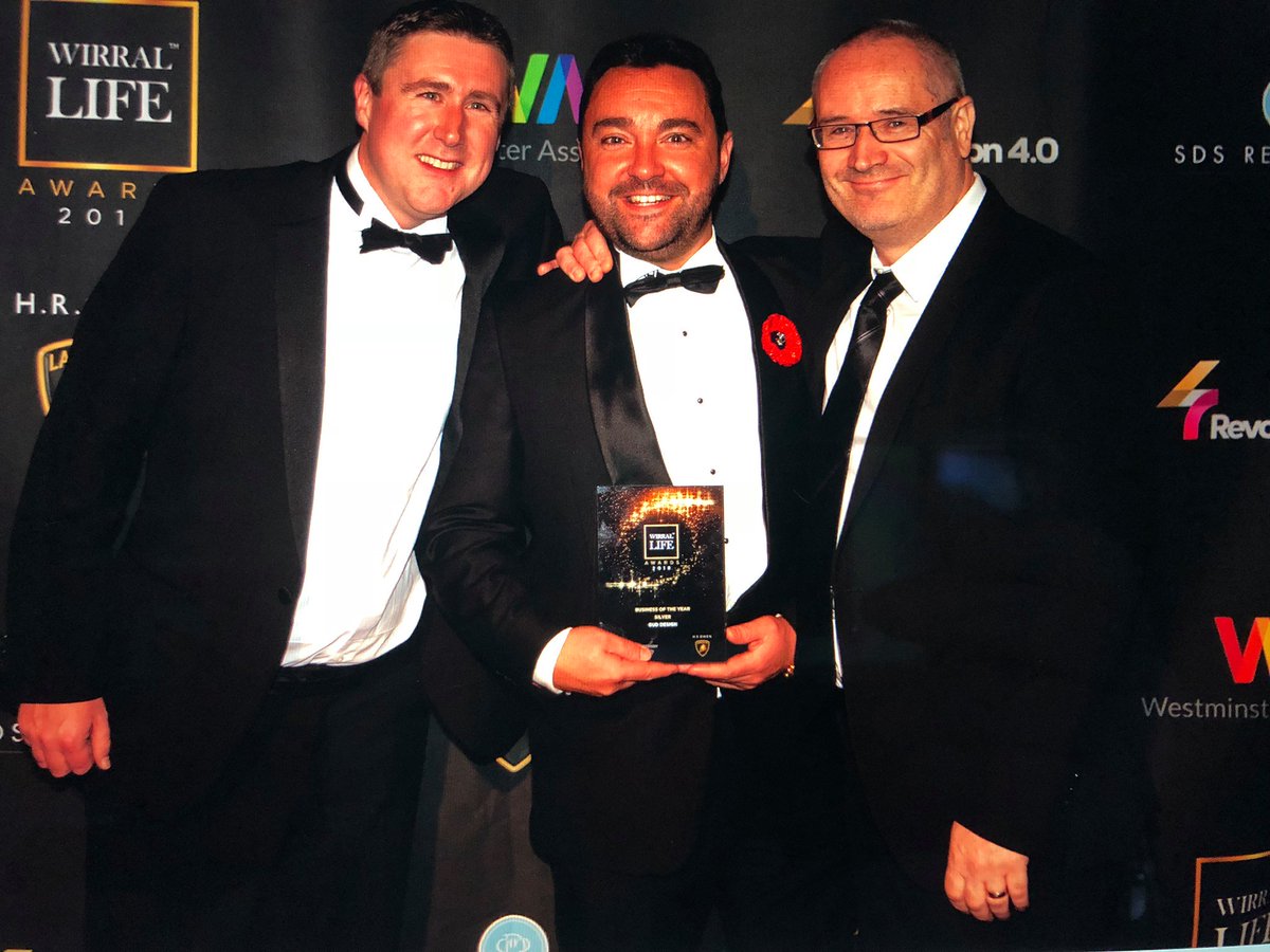 GudDesign's tweet photo. We are delighted to have been awarded silver prize for Wirral Business of the year #wirrallife, #design, #awardswinners https://t.co/JaYyGEuJHB
