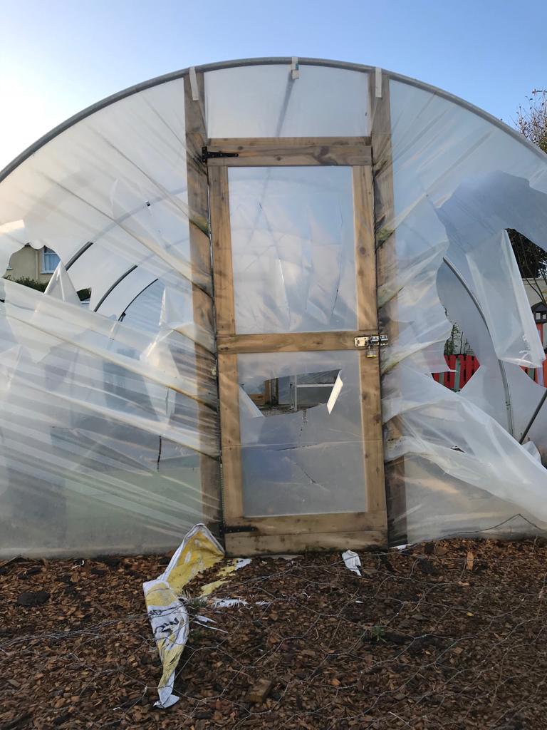 All our hard work ruined last night!! Please contact us if you know anything that will help us find these vandals!!