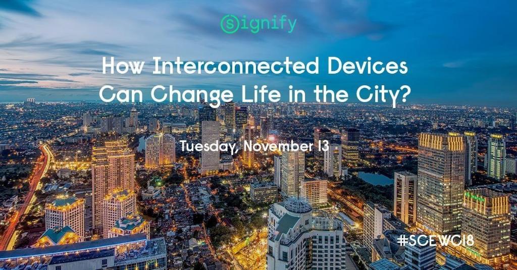 La próxima semana en el <a href="/SmartCityexpo/">Smart City Expo World Congress</a> 2018, nuestro compañero, Jaques Letzelter te contará cómo los dispositivos conectados pueden cambiar la vida en las grandes ciudades. signify.co/2PPTYRp #smartcities #urbaninnovation <a href="/Fira_Barcelona/">Fira Barcelona</a> #SmartCityExpo #SCEWC18