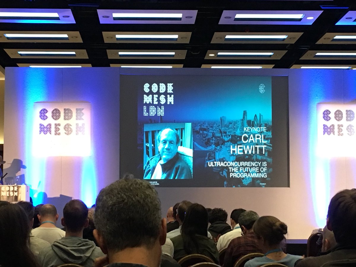 jyothsnasrin's tweet image. Codemesh kicks off with Carl Hewitt’s keynote! #CodeMesh