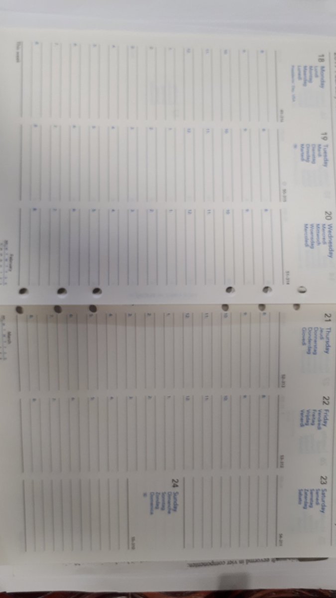 Wie maak ik blij met een filofax 2019 agenda interieurA5 formaat ?