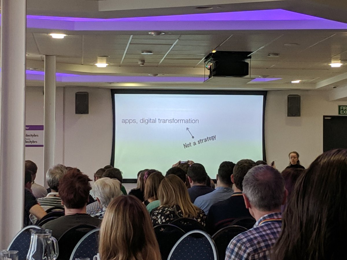 BenMancin1's tweet photo. This is also true #agilecitybrs #notstrategy #keynote @sophiedennis https://t.co/ZKScGHOri2