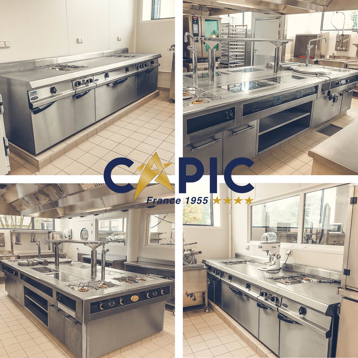 CAPIC_FR's tweet image. Nouvelle réalisation d'un superbe Fourneau sur mesure Elite au CFA Le Mans👨‍🍳, installé par la société Froid Express🛠, en collaboration avec le bureau d'études Conceptic Art✏ 
Vous souhaitez vous aussi acquérir un fourneau Elite ?
Consultez notre site 👉 goo.gl/VGKPF4