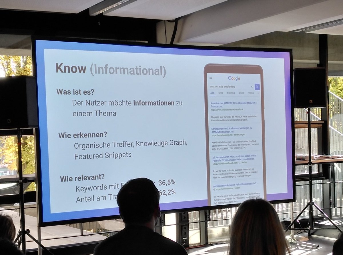th_zinni's tweet image. Sistrix: Wie kann ich den Search Intent des Users erkennen? Dafür auch Mal in die SERPs kucken.  Relevant für SEOs und Traffic: Website-Intent &amp;amp; Know-Intent . #seoday #sistrix