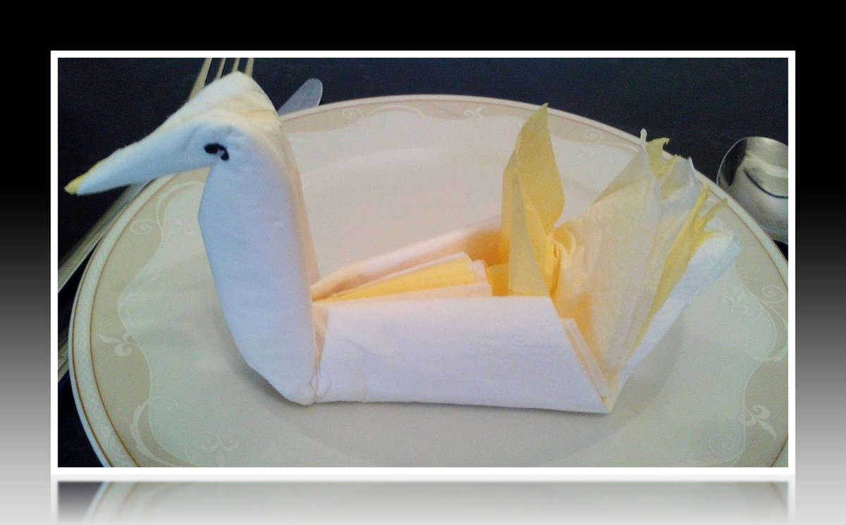 Faltzauber De On Twitter Motiv Schwan Serviettenfalten Deko