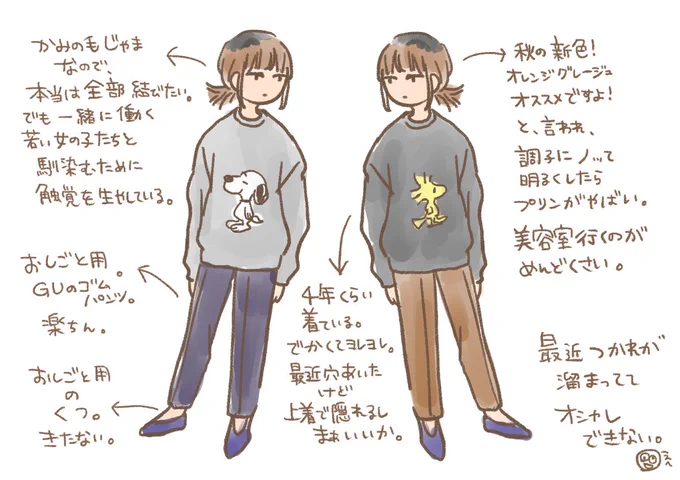 出勤の為にしか外に出ていないので最近着てる服が2着のみ
しかも色違いなだけで同じ服

誰か遊ぼ...
新しい服欲しい... 