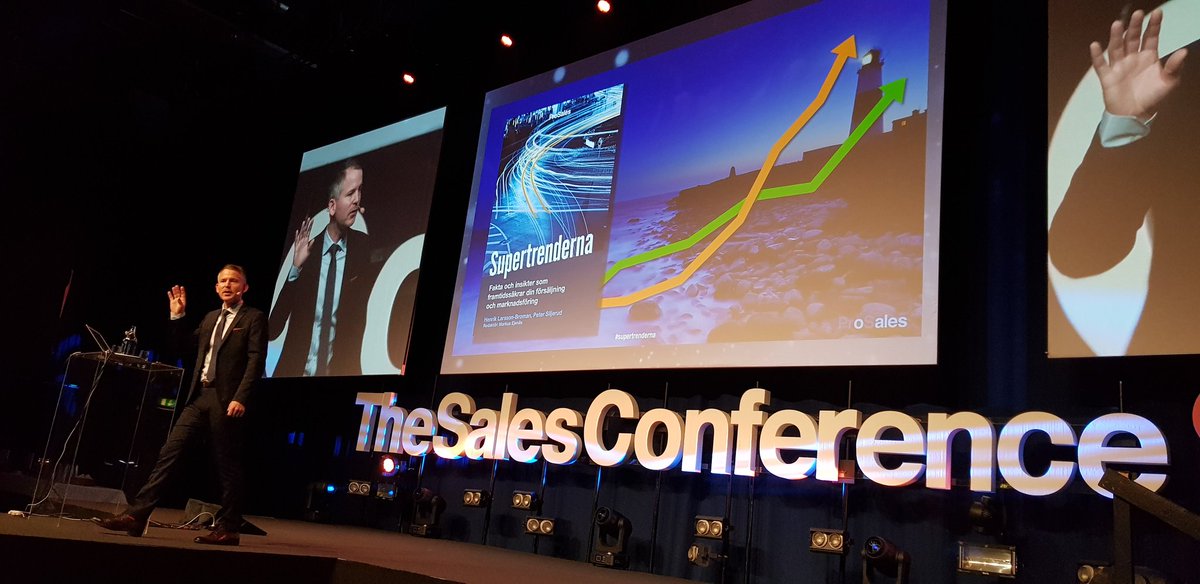 siljerud's tweet image. Henrik Larsson-Broman lanserar vår nya bok om framtidens #försäljning och #marknadsföring: Supertrenderna. #thesalesconference2018