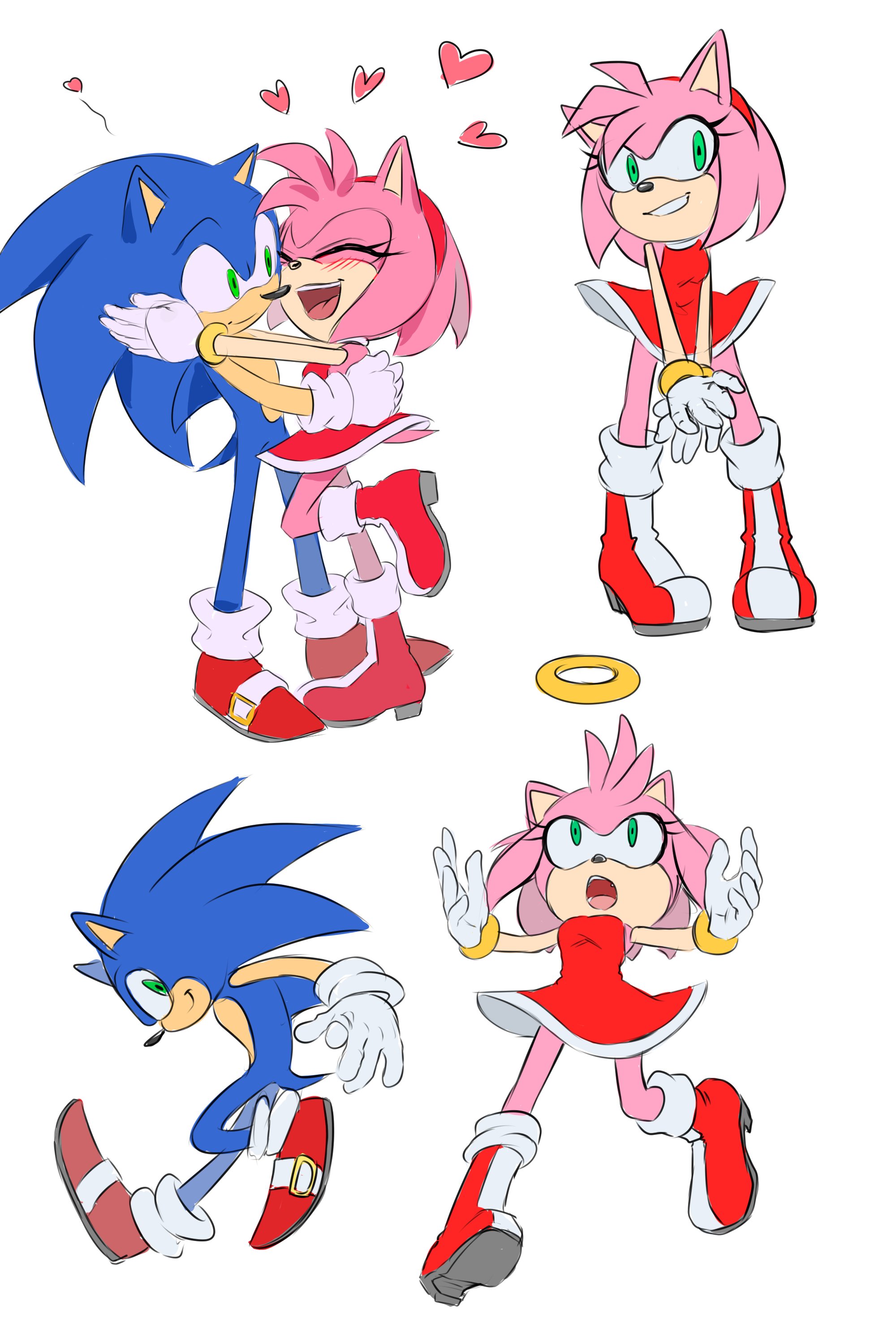 Di-Dash on X: I' herewith you #sonamy #SonicTheHedgehog