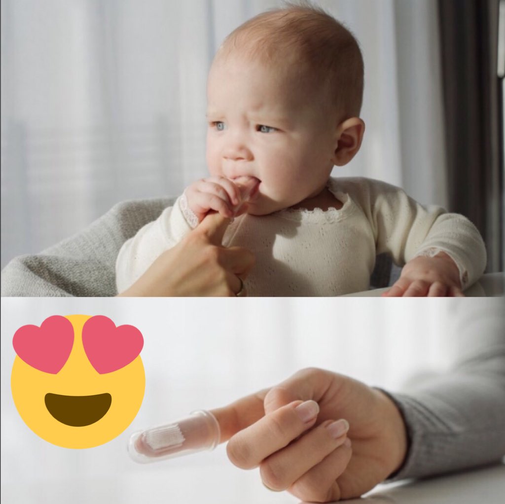 BickiepegsDoidy's tweet image. Is your baby teething? 👶🏽Sore gums &amp;amp; emerging teeth often cause upset for baby &amp;amp; you! Our Finger tooth brush &amp;amp; Gum Massager is ideal for soothing gums &amp;amp; brushing first teeth - when they do finally appear 🎉 #teethingbaby #teethingrelief #firstteeth @bootsuk @ocadouk @sainsburys