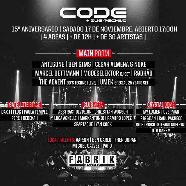 fabrikdiscoteca's tweet image. “RT” &amp;amp; ven gratis a Code Aniversario !! #Sorteo