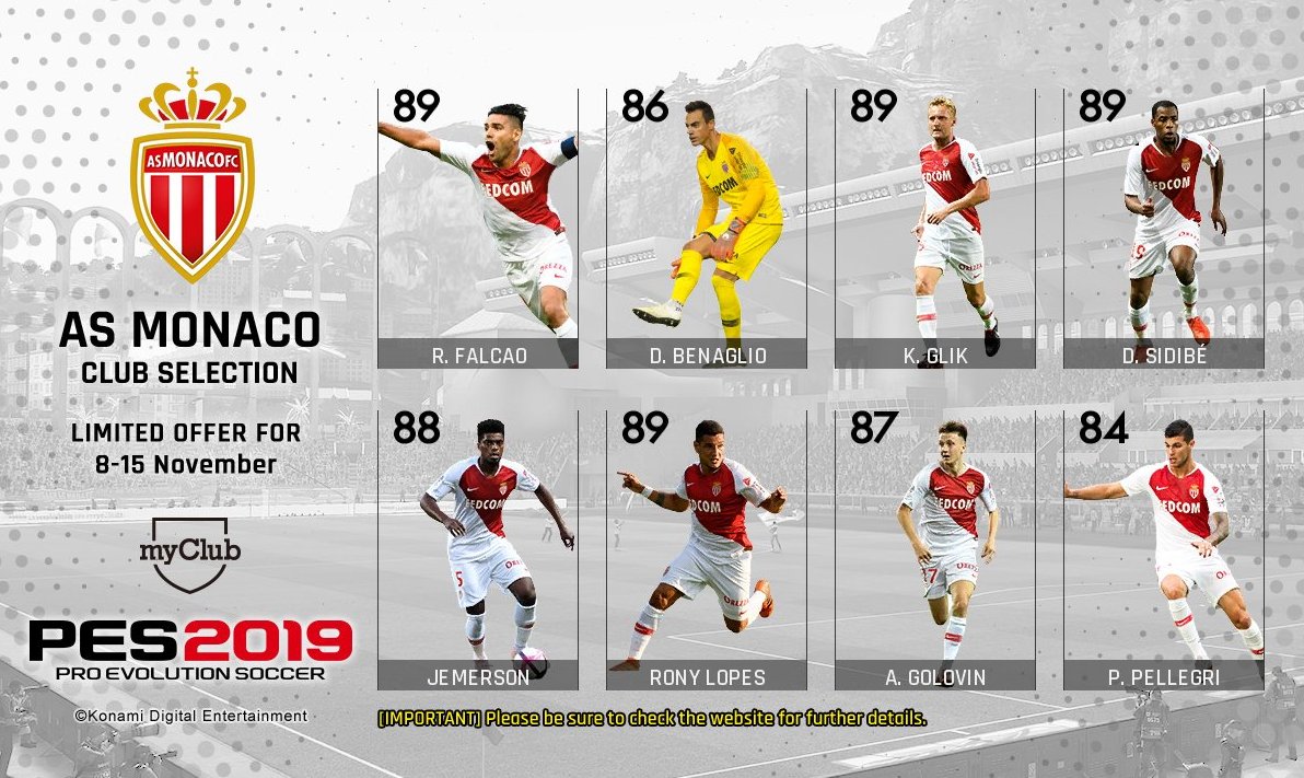 legion_nemesis's tweet photo. #NoticiasMyClub

Nuevos jugadores destacados, estrellas de la liga italiana, AS Mónaco y muchos más!  Gran semana de  #myClub se nos presenta en este #PES2019. https://t.co/8AHIf9ZgkY