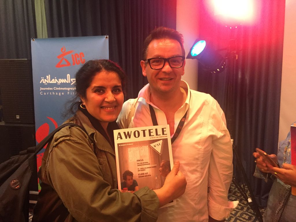 awotele's tweet photo. TUNISIE - La réalisatrice franco-algerienne Latifa Said et son producteur Richard Djoudi primés pour leur projet Plus longue sera la nuit présenté à #Chabaka aux #jcc2018 #film #algerie #production https://t.co/s8Pf5XEZLv
